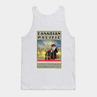 Vintage Travel Poster Canada Windsor Station Tank Top